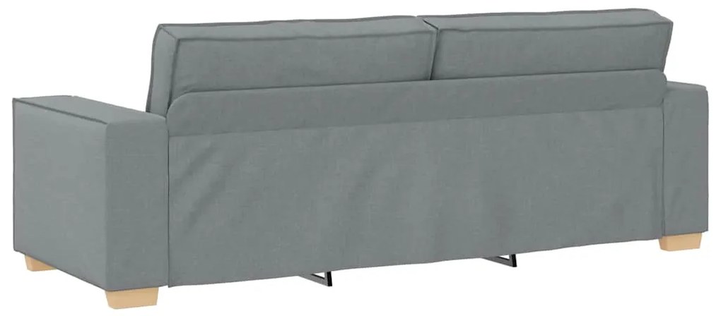 Sofá de 3 lugares cinza claro 180 cm Tecido