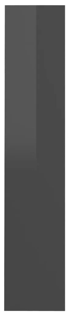 Sapateiras de parede 2pcs derivados de madeira cinza brilhante