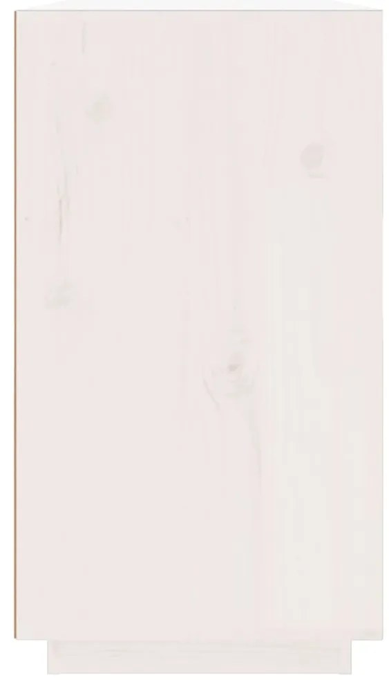 Aparador 100x40x75 cm madeira de pinho maciça branco