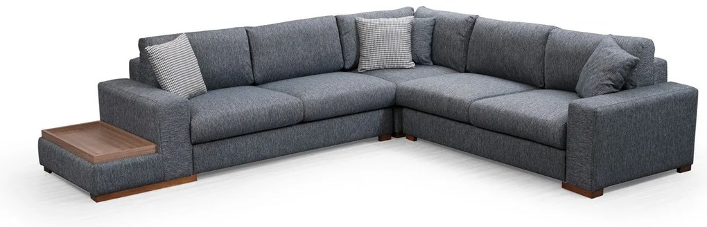 Sofá de Canto Loop - Cor Antracite - 282 x 323 cm