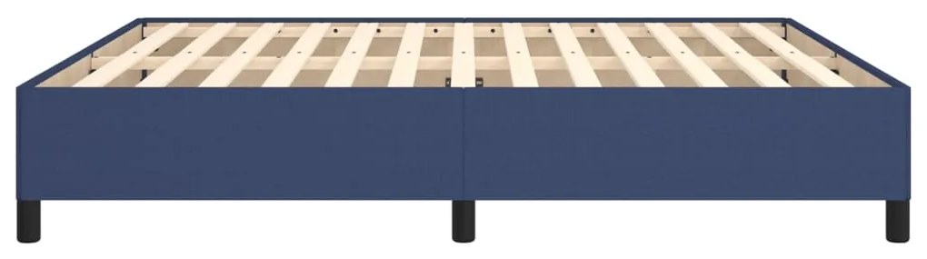 Estrutura de cama sem colchão 180x200 cm tecido azul