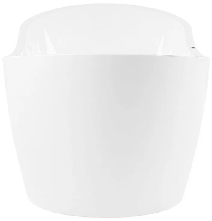 Banheira autónoma de hidromassagem em acrílico branco com LED 180 x 85 cm ANTIGUA Beliani