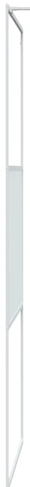Divisória de chuveiro branco 80x195 cm vidro ESG transparente