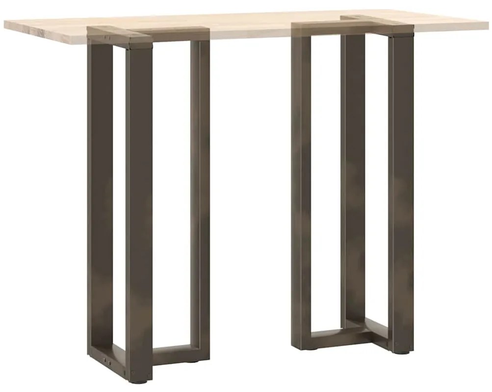 Pés de mesa de bar em forma de T, 2 peças, preto, 40x35x(110-111) cm,
