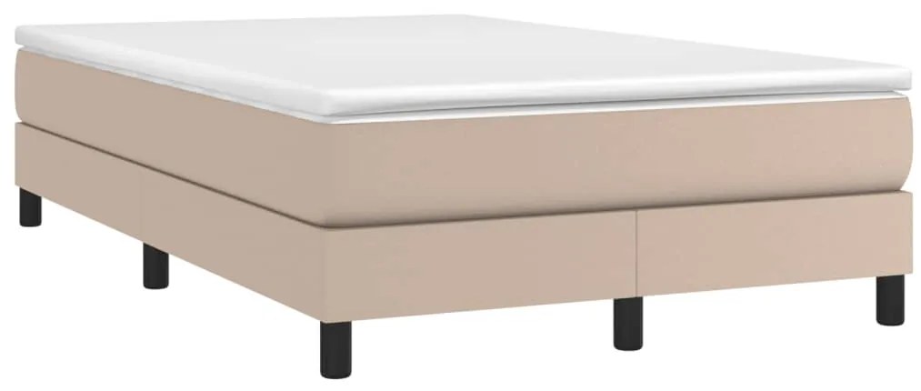Estrutura de cama 120x200 cm couro artificial cappuccino