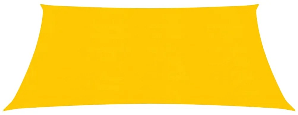 Para-sol estilo vela 160 g/m² 3x3 m PEAD amarelo