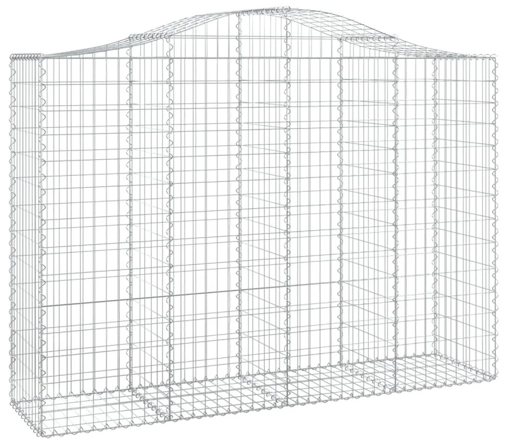 Cestos gabião arqueados 6pcs 200x50x140/160cm ferro galvanizado