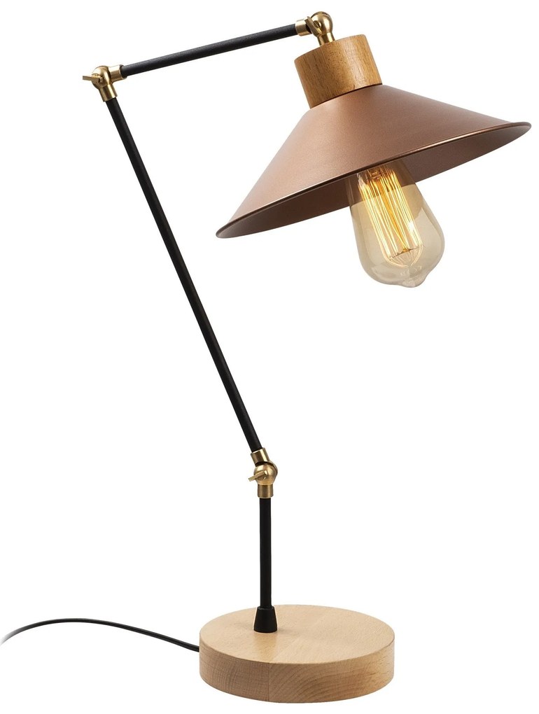 Candeeiro de Mesa Manavgat – Cobre – 24 cm de Diâmetro, 52 cm de Altur