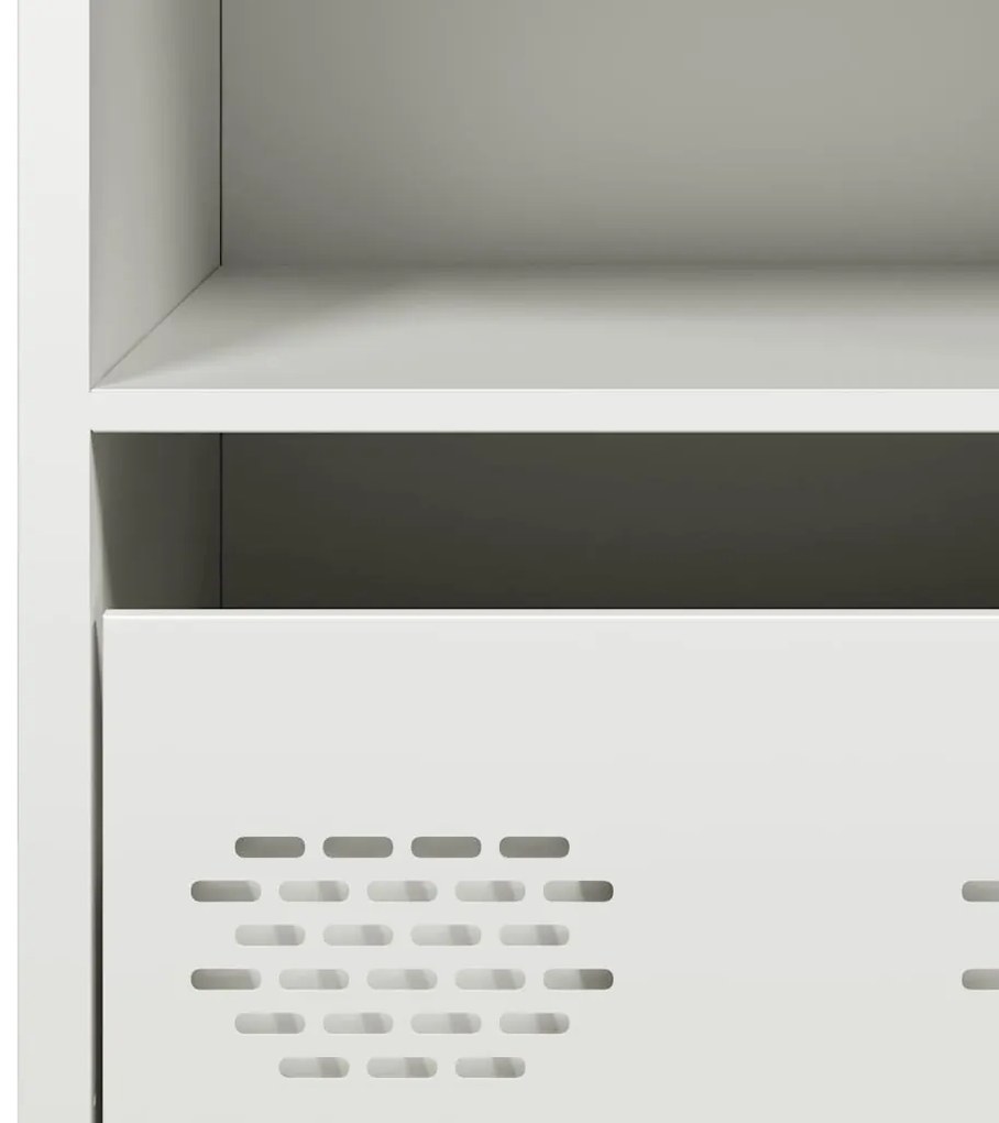 Aparador 68x39x73,5 cm aço laminado a frio branco