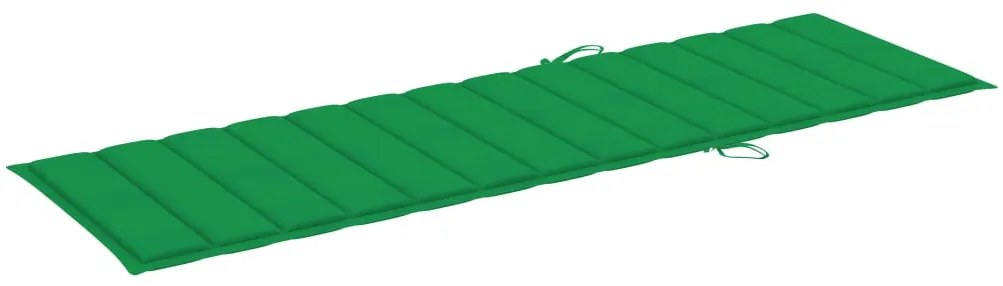 Espreguiçadeira de jardim com mesa e almofadão pinho impregnado