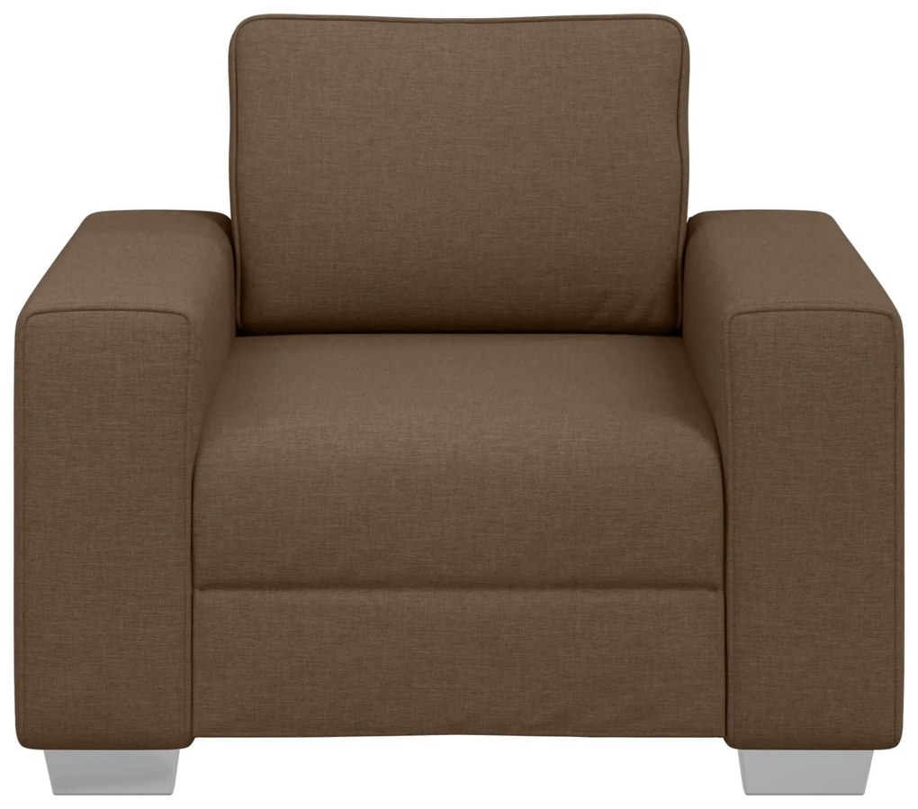 Poltrona vidaXL Castanha 59 cm Tecido
