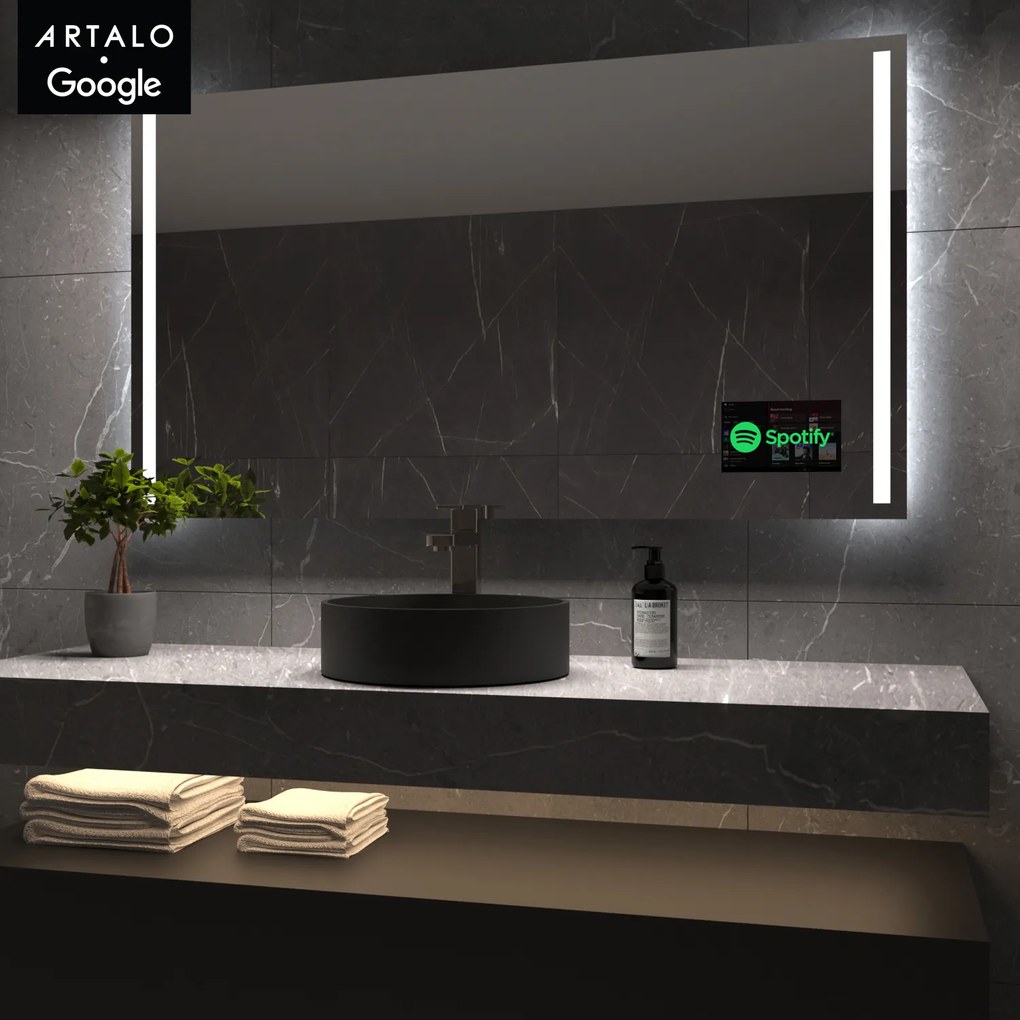 Espelho LED SMART com iluminação M4 + SmartScreen with Google TV