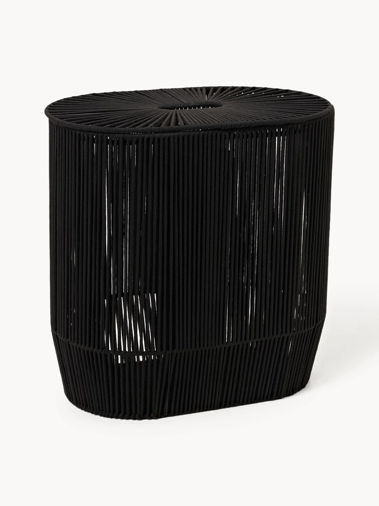 Cesto para roupa suja artesanal em corda Gabe