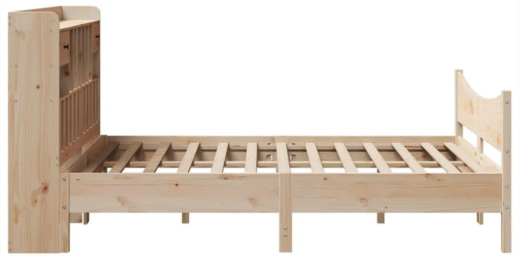 Cama sem colchão 150x200 cm madeira de pinho maciça
