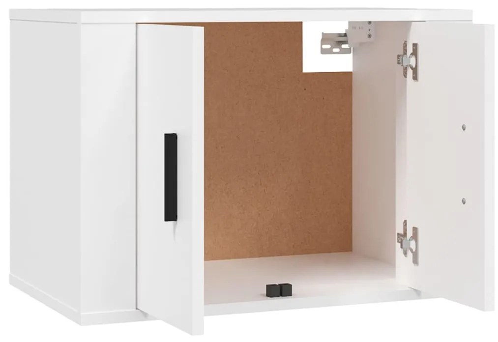 Móveis de TV para parede 2 pcs 57x34,5x40 cm branco