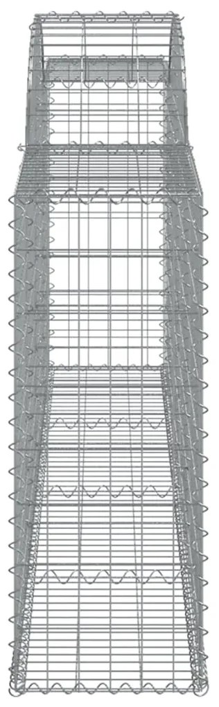 Cestos gabião arqueados 9 pcs 300x30x80/100cm ferro galvanizado