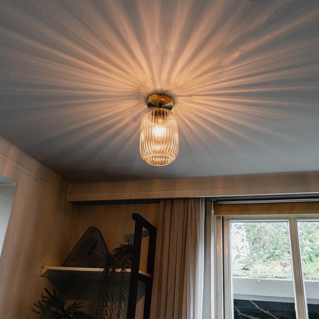 LED Candeeiro de teto inteligente em latão com WiFi A60 - Banci Art Deco