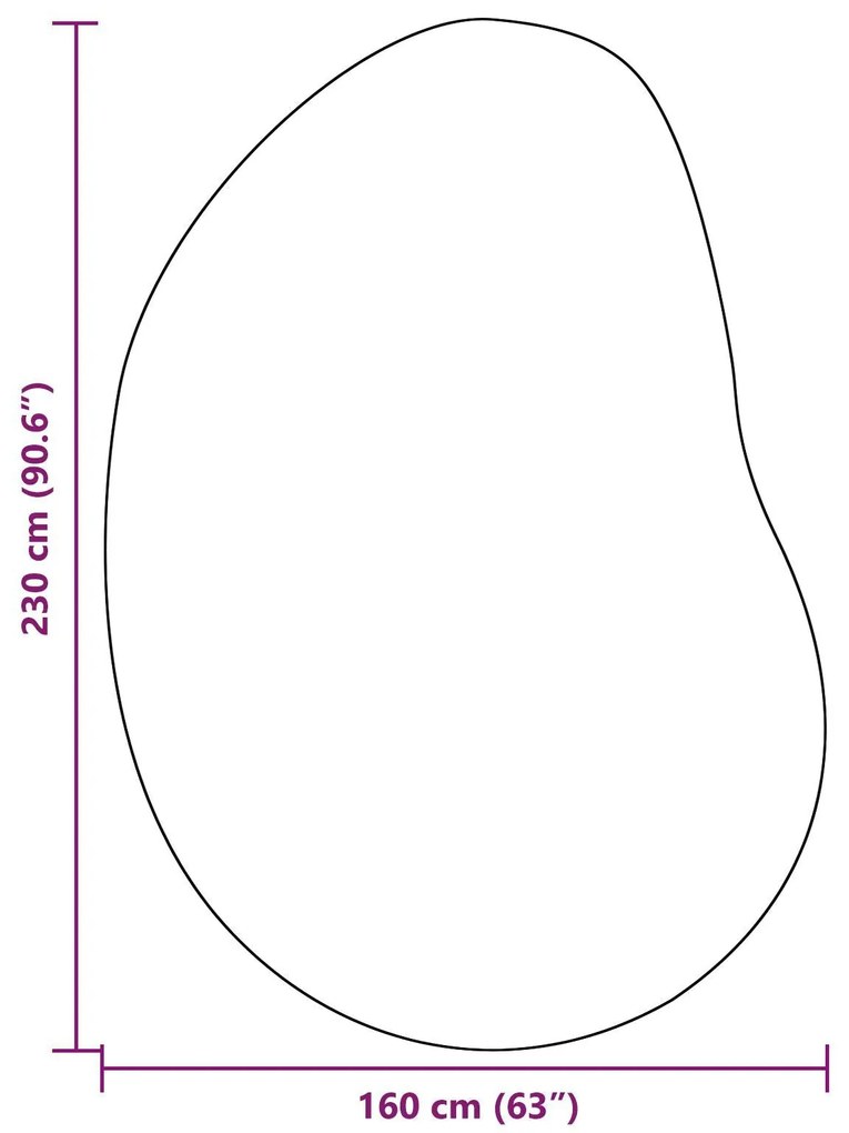 Tapete 'HUARTE'Pelo Curto Suave e Lavável Creme 160x230 cm