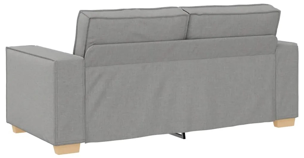 Sofá de 2 lugares cinza nuvem 140 cm tecido