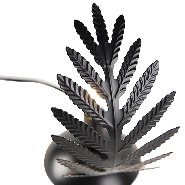 Candeeiro de mesa vintage pequeno preto - Botanica Country / Rústico