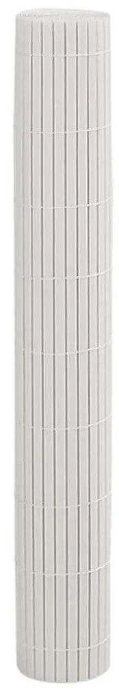 Cerca de jardim dupla face branco 1,8x3 m PVC