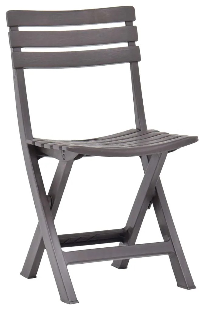 Cadeiras de jardim dobráveis 2 pcs plástico moca