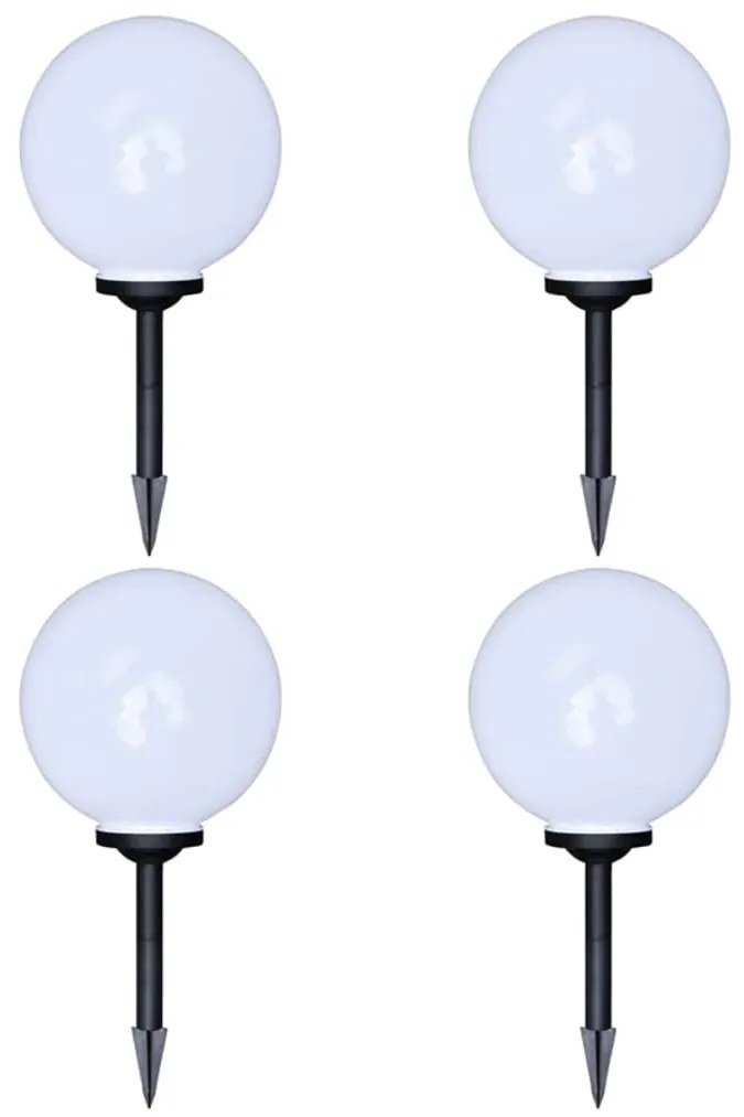 vidaXL Candeeiros de exterior 4 pcs LED 30 cm com estacas de enterrar
