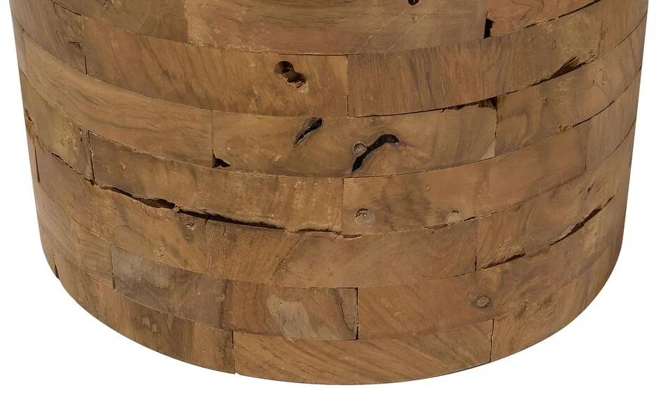 Mesa de apoio em madeira de teca BRANT Beliani