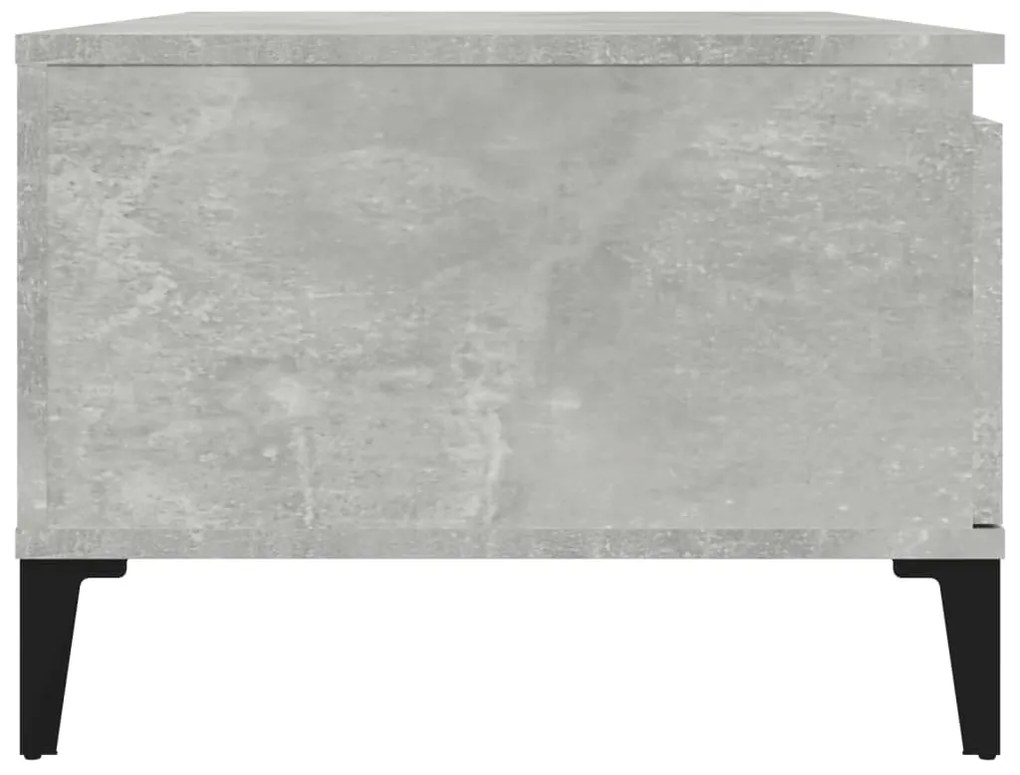 Mesa de centro 90x50x36,5 cm derivados madeira cinzento cimento
