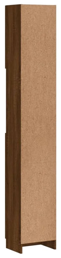Armário WC 32x25,5x190cm derivados de madeira carvalho castanho