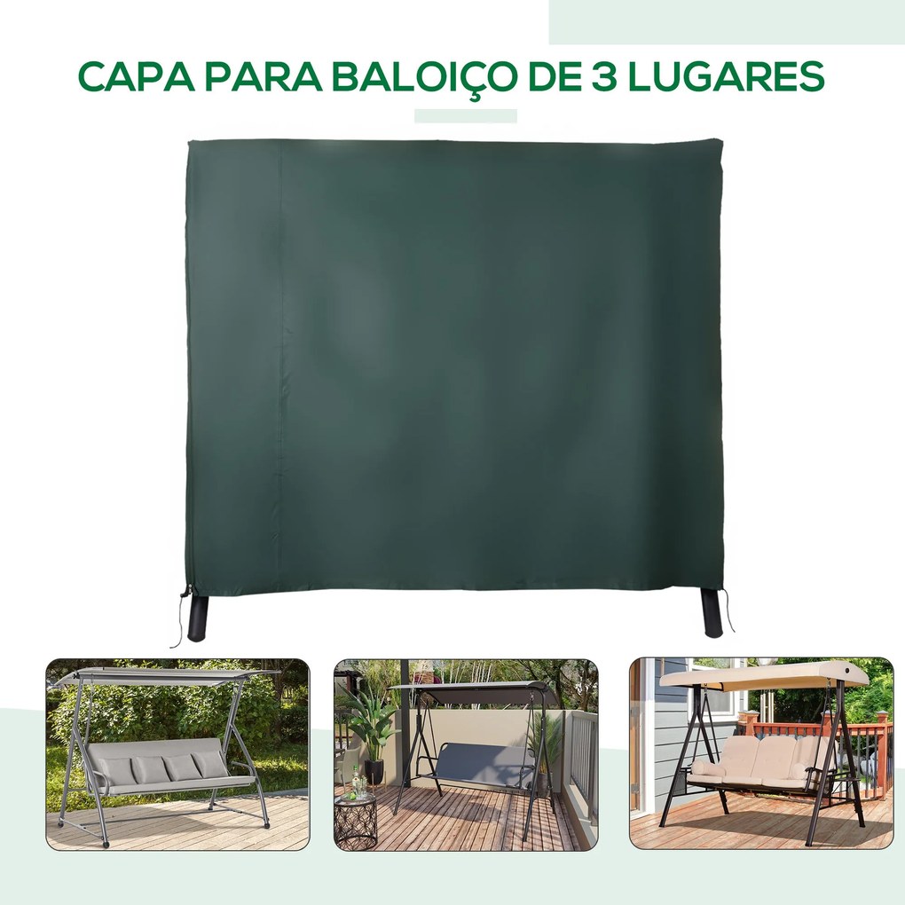 Capa para Móveis de Jardim Capa Protetora para Baloiços de Exterior co
