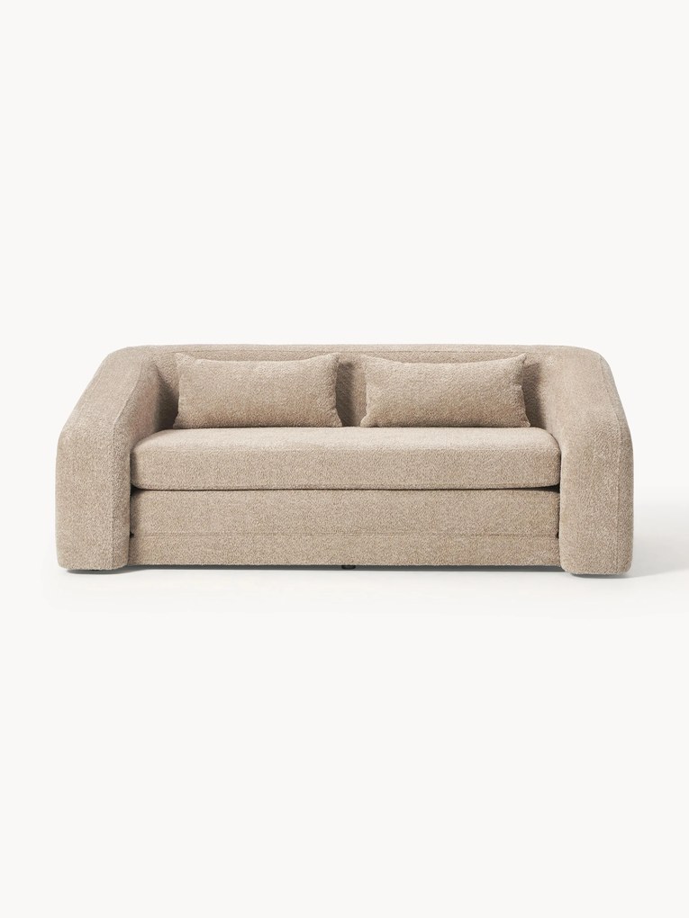 Sofá-cama em teddy-bouclé Eliot (2 lugares)