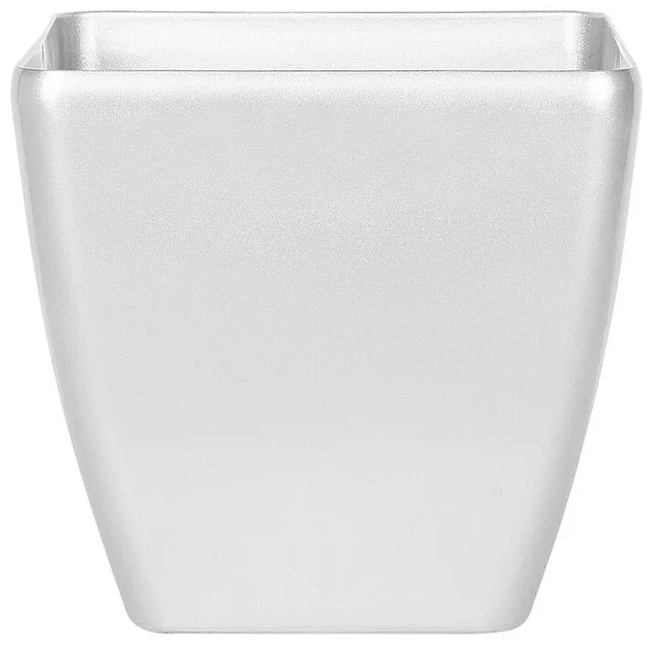 Vaso decorativo para plantas 35 x 35 x 34 cm prateado ASTRAS Beliani