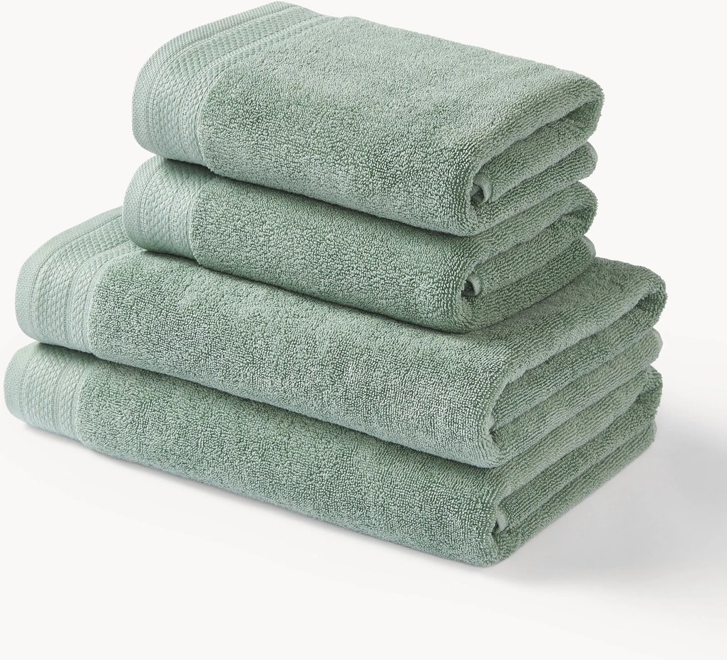 Conjunto de toalhas em algodão orgânico Premium, vários tamanhos