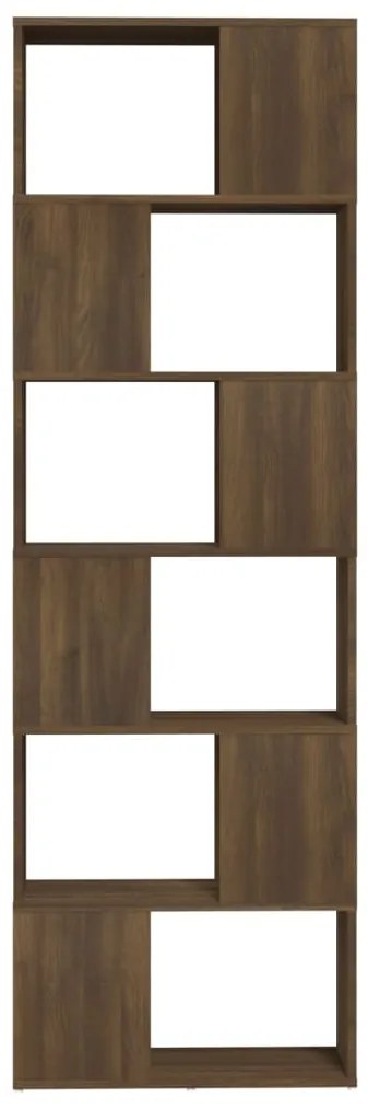 Estante/divisória 60x24x186 cm carvalho castanho