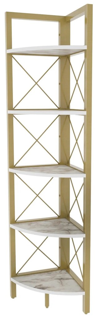 Estante Remo – Dourada – 30,5 cm x 33 cm x 160 cm