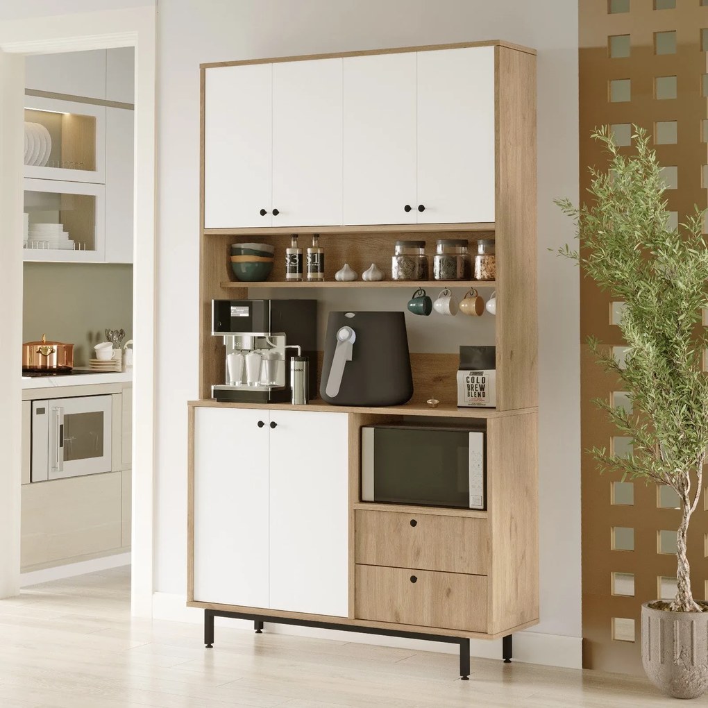Mobiliário "RE7-SW" - Design Moderno - Oak
White