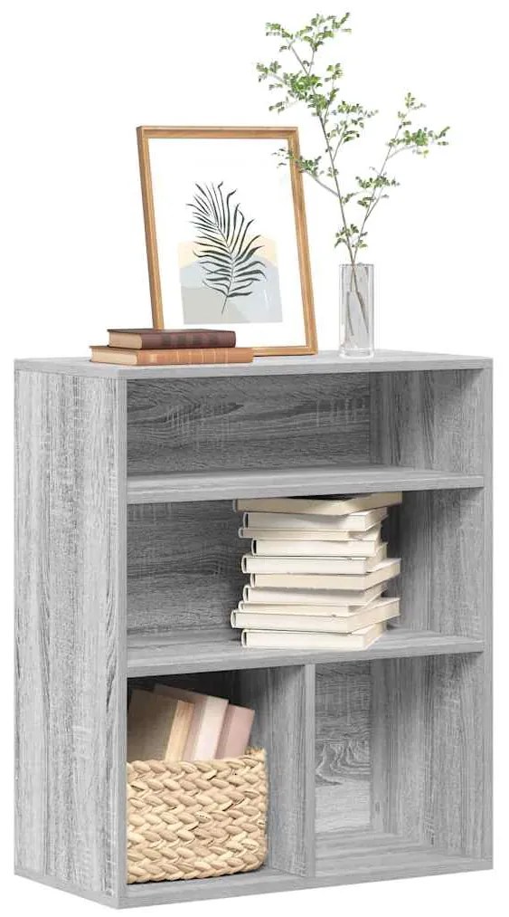 vidaXL Estante cinzento sonoma 60x30x71,5 cm derivados de madeira
