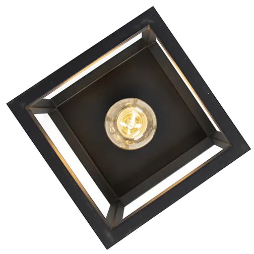 Candeeiro de teto industrial inteligente preto com WiFi A60 - Cage