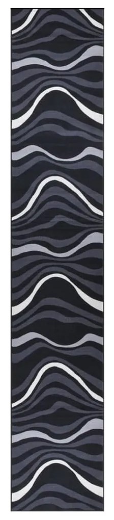 vidaXL Tapete/passadeira 80x500 cm preto