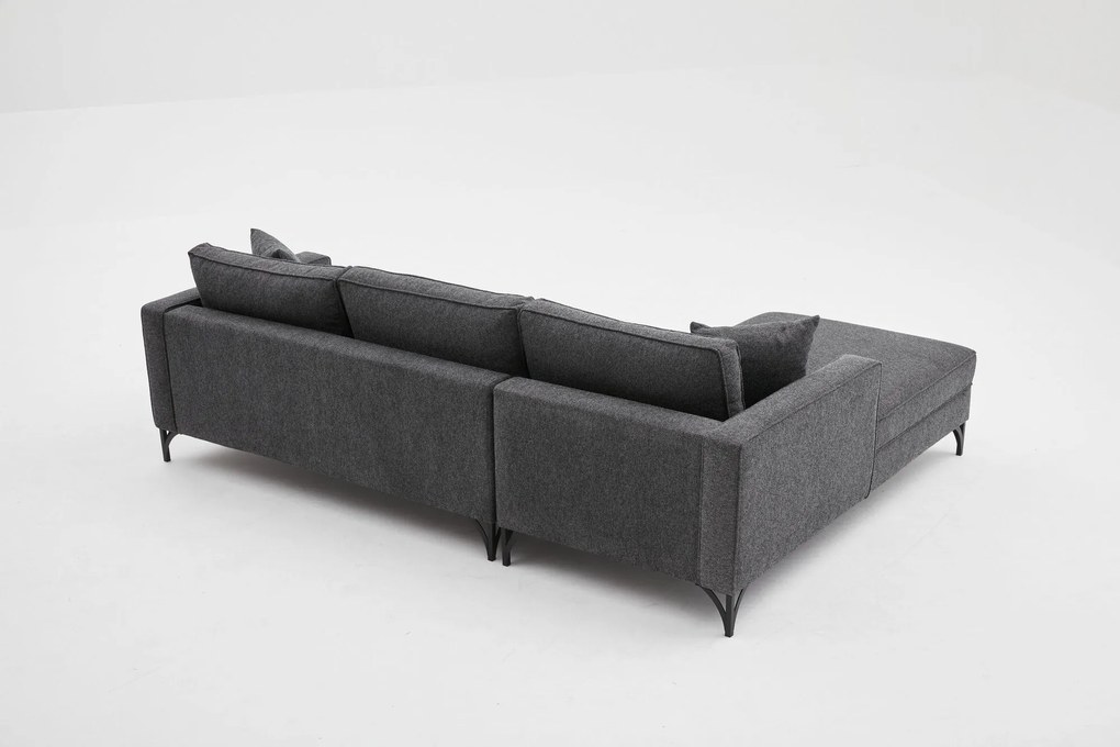 Sofá de Canto Berlin – Antracite – 258x83x181 cm