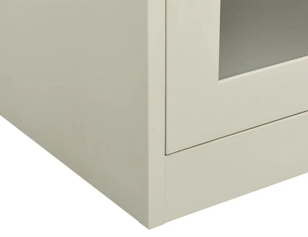 Armário de escritório 90x40x90 cm aço cinzento-claro