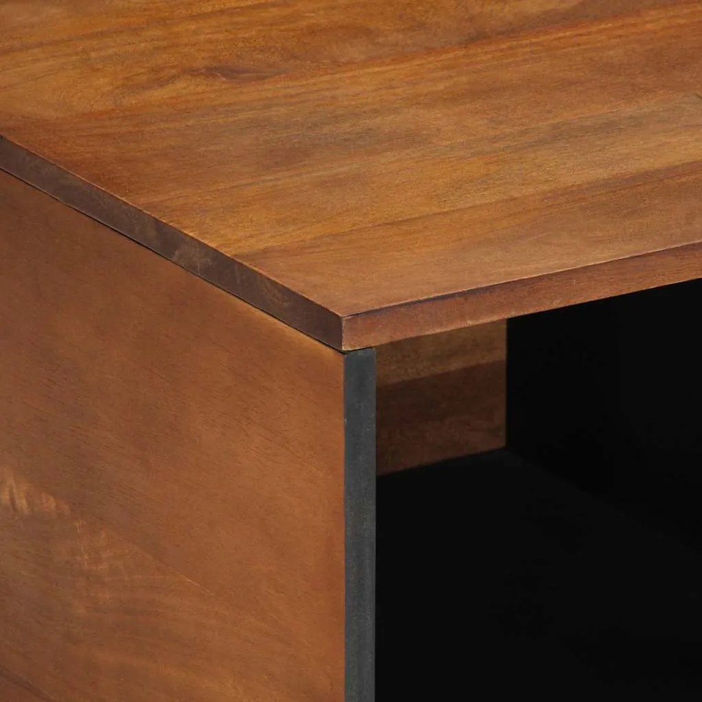 Mesa de Centro 80x50x40 cm Madeira Sólida de Mangueira
