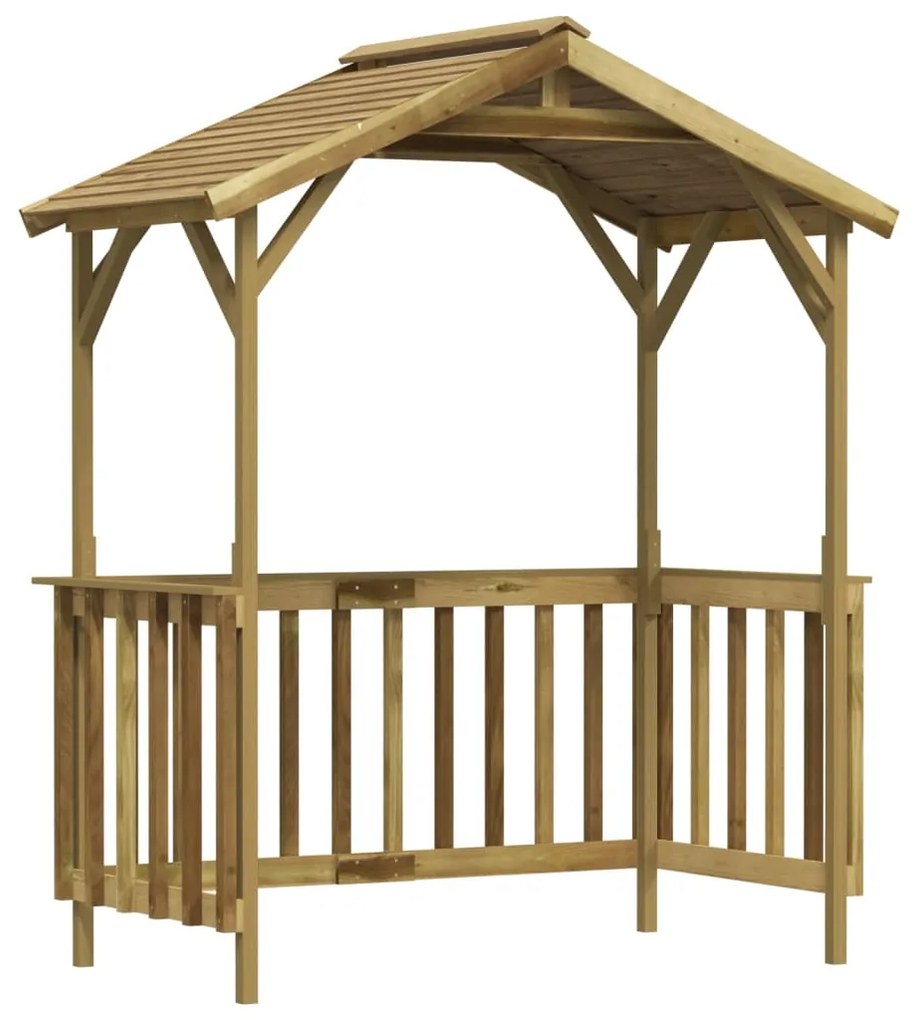 vidaXL Abrigo para barbecue 163,5x93x210cm madeira de pinho impregnada