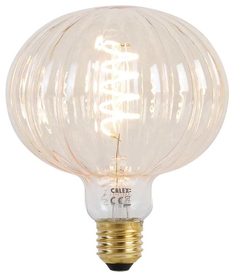 Lâmpada LED E27 regulável G125 âmbar 4W 200lm 2000K