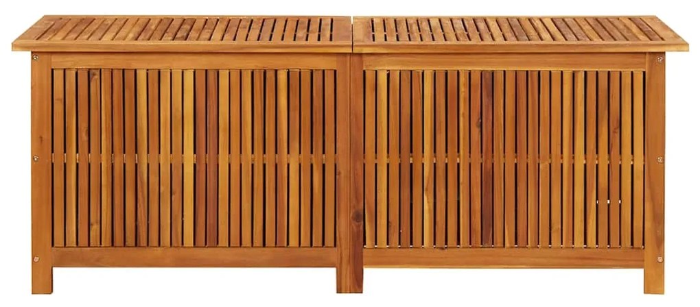 Caixa arrumação para jardim 150x50x58 cm madeira acácia maciça