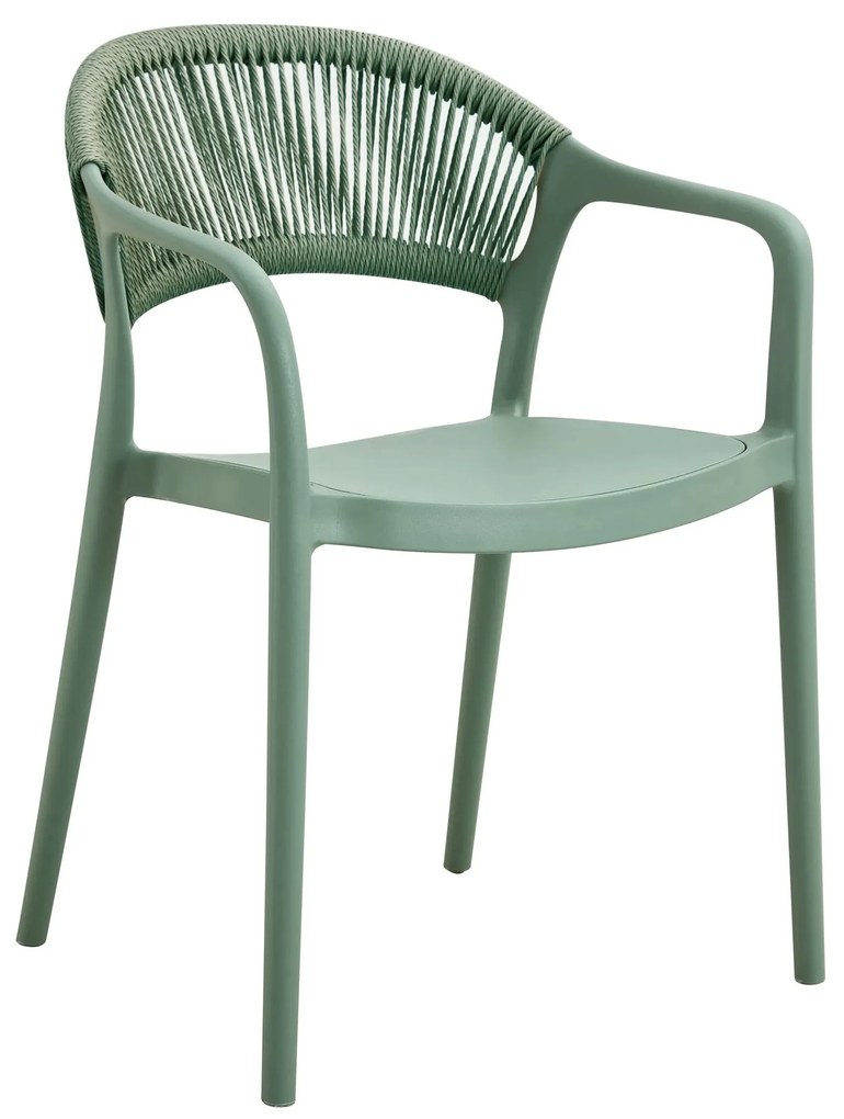 Conjunto de 4 Cadeiras de Jardim IBIZA – 52,5x57x81 cm – Polipropileno