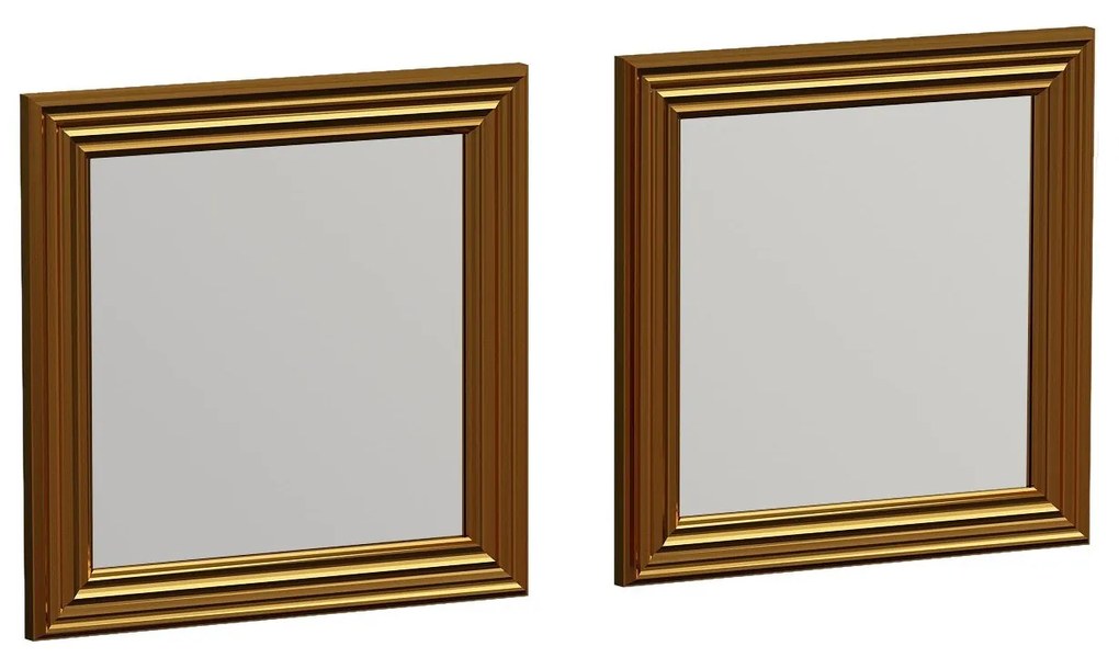 Conjunto de Espelhos Bale – Dourado – 40x40x3 cm