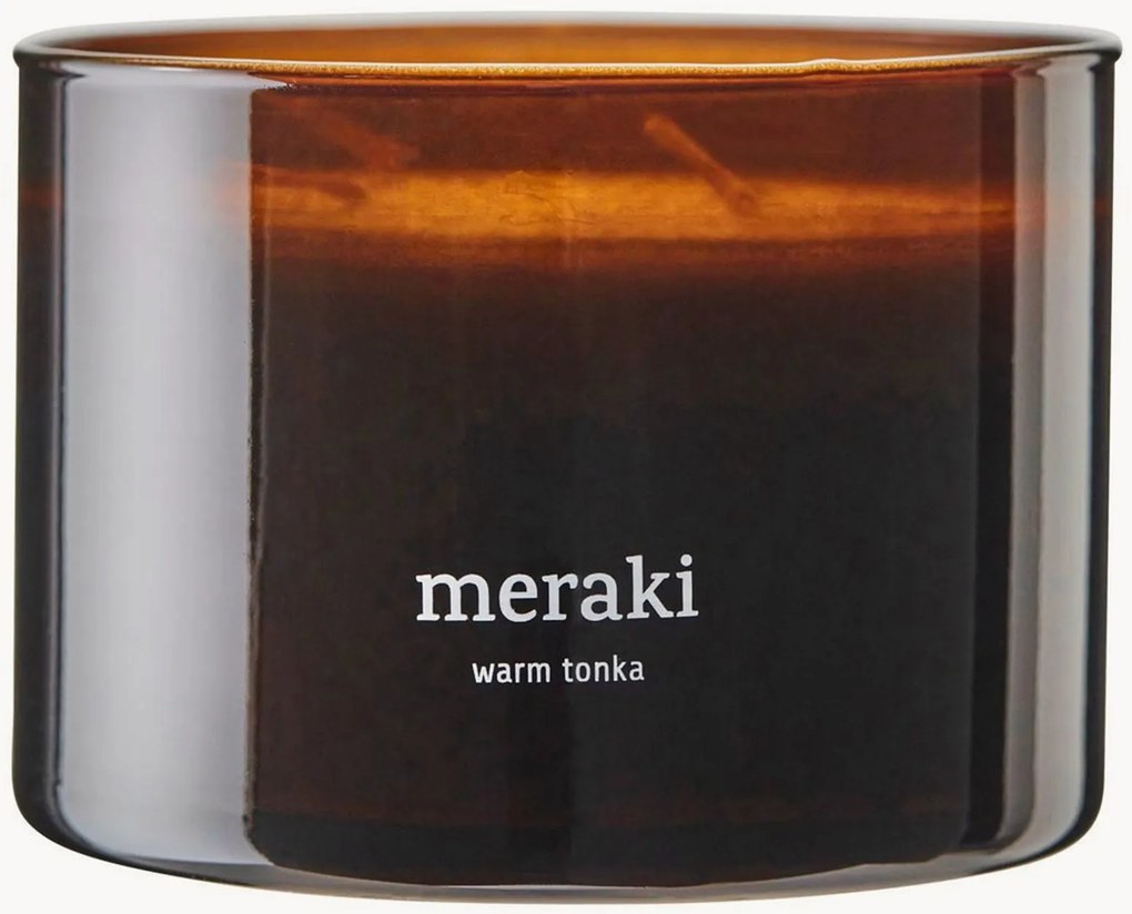 Vela perfumada com três pavios Warm Tonka (toranja, rosa, âmbar)