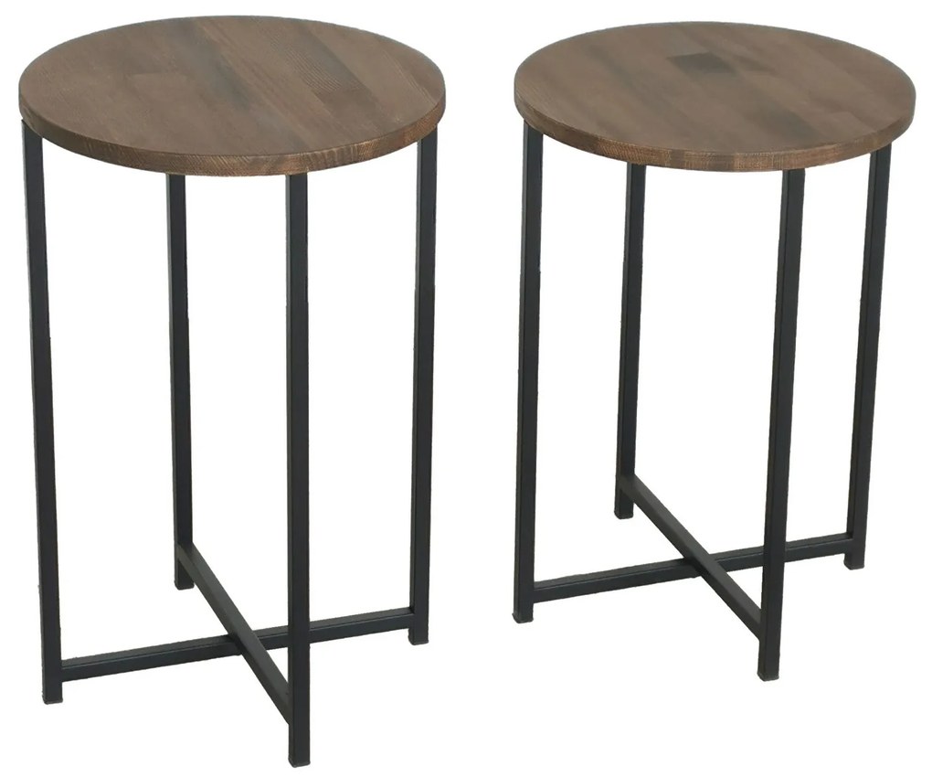 Mesa de Centro Neta – Nogueira – Medidas Grandes: Largura: 35 cm Altur